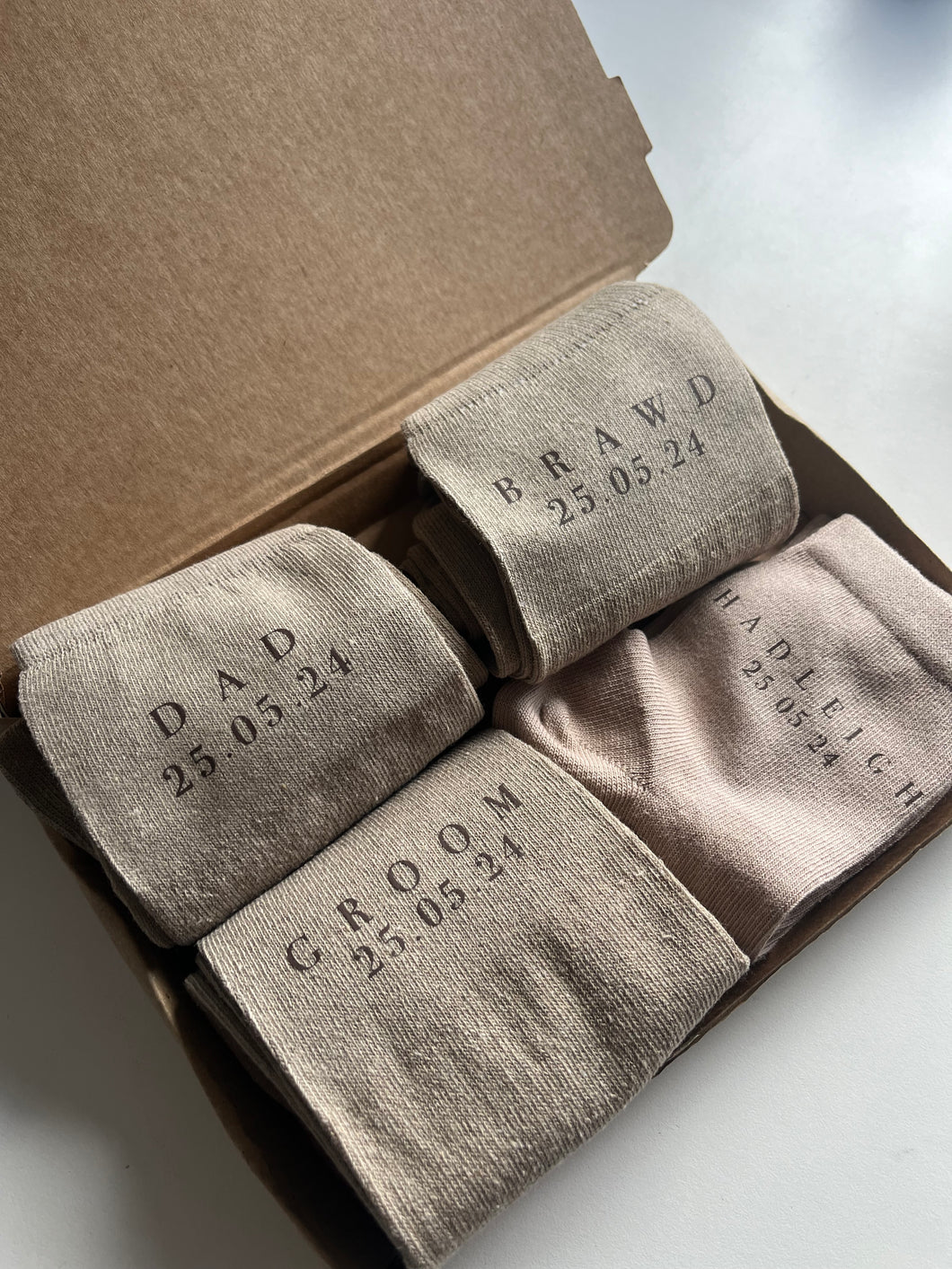Personalised Wedding socks (kids & adults)