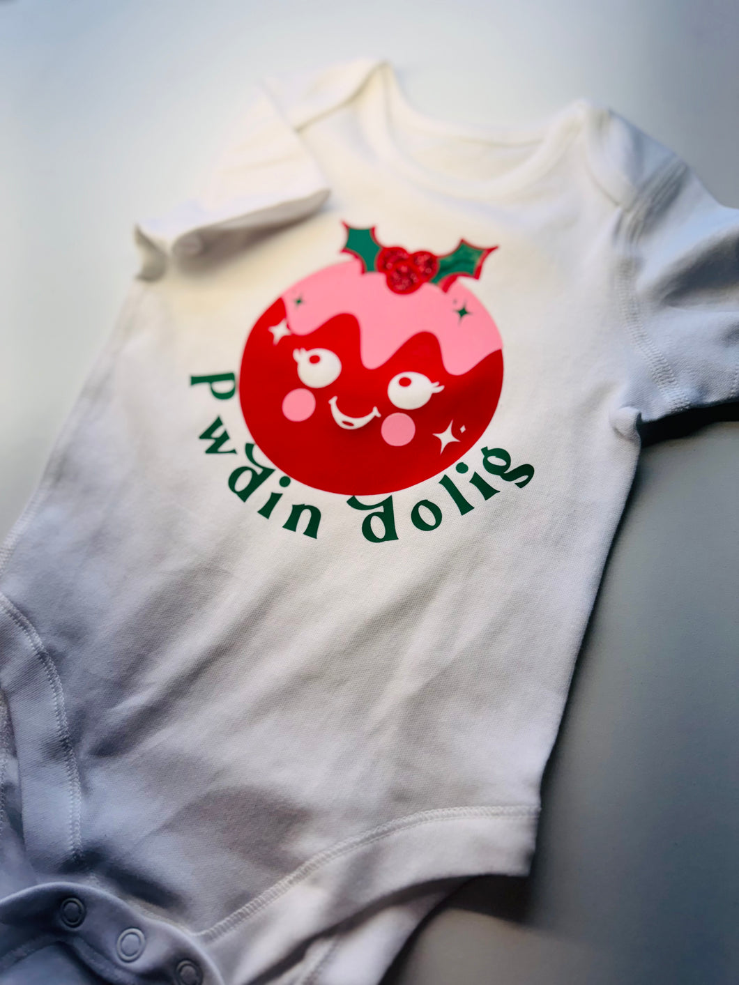 Pwdin dolig baby vest