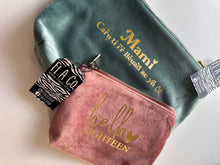 Load image into Gallery viewer, Velvet personalised accessory bags
