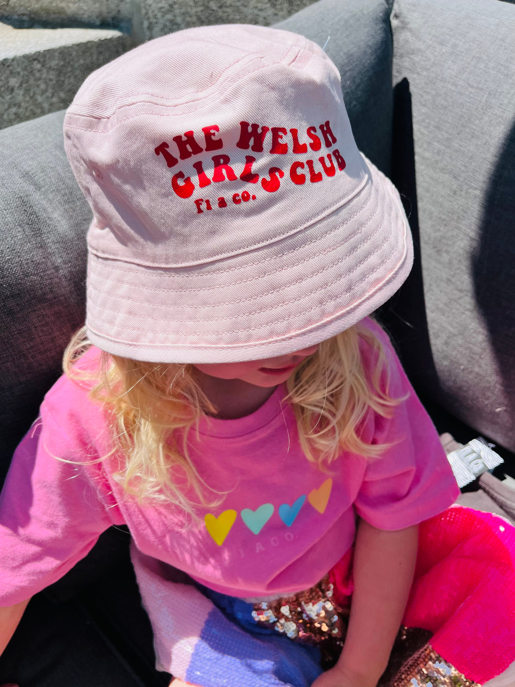 “Welsh girls club” bucket hat (kids one size?