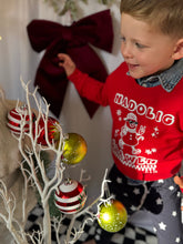 Load image into Gallery viewer, NEW &quot;Nadolig Llawen&quot; boys Red snowman print sweater
