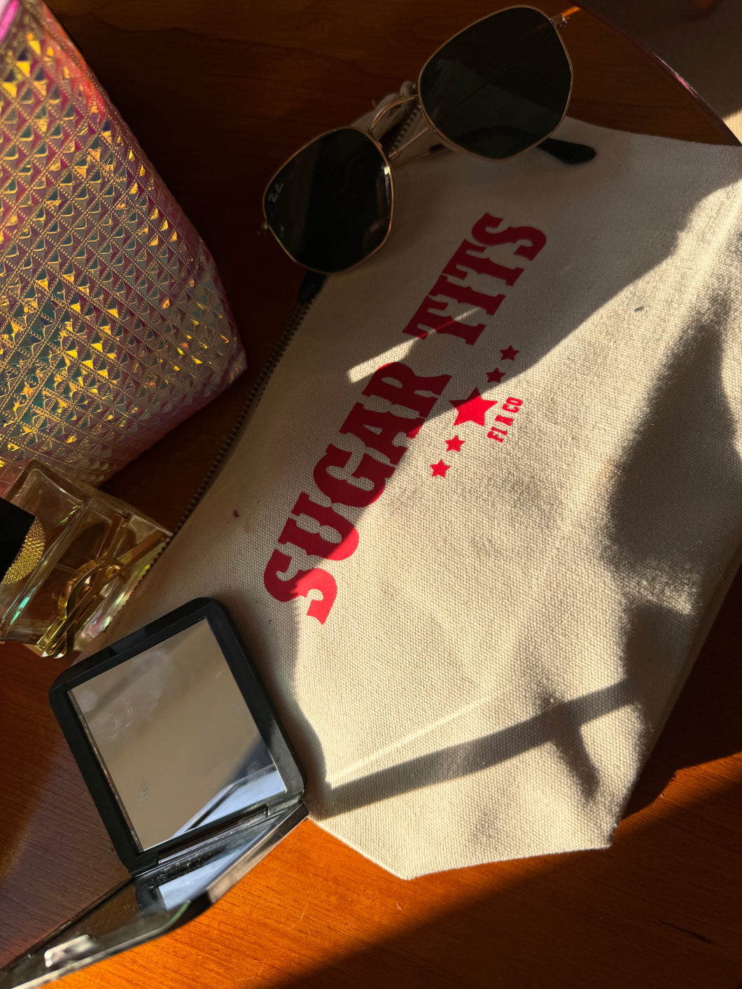 Sugar Tits make up bag