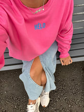 Load image into Gallery viewer, &quot;HÊLO&quot; sweater size Large (12-14)
