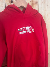 Load image into Gallery viewer, &quot;Cymro&quot; hoodie Age 1-2 (small white mark on the sleeve)

