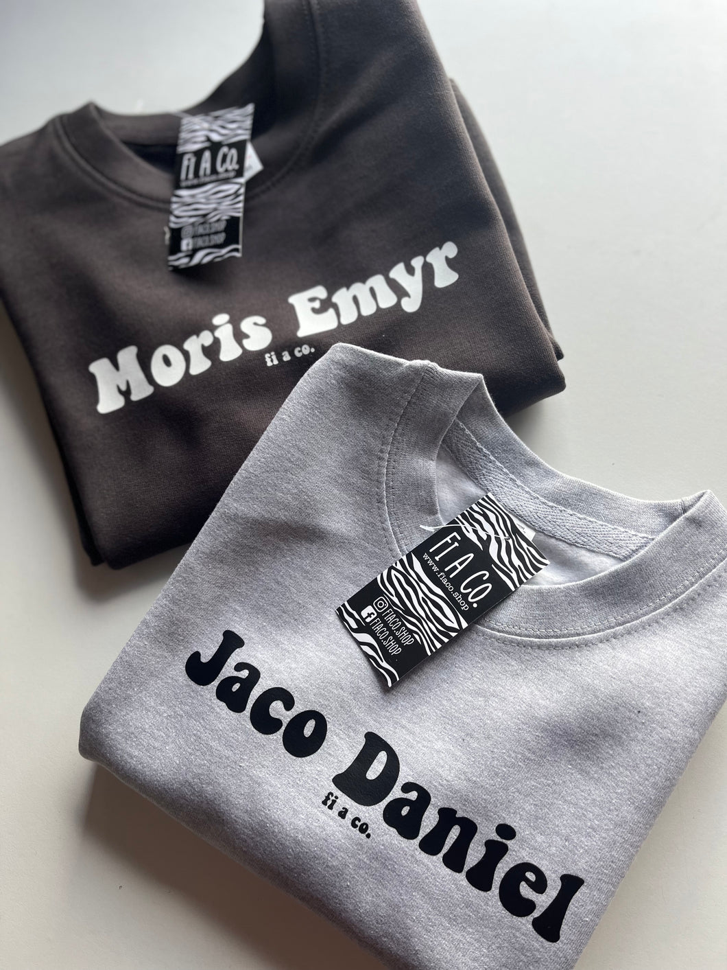 Personalised kids sweaters
