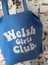 Load and play video in Gallery viewer, 2 sided &quot;Welsh girls Club&quot; bag with your personalised favourite Welsh saying on the back
