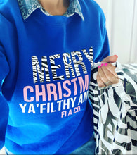 Load image into Gallery viewer, “Merry Christmas ya’filthy animal” sweater
